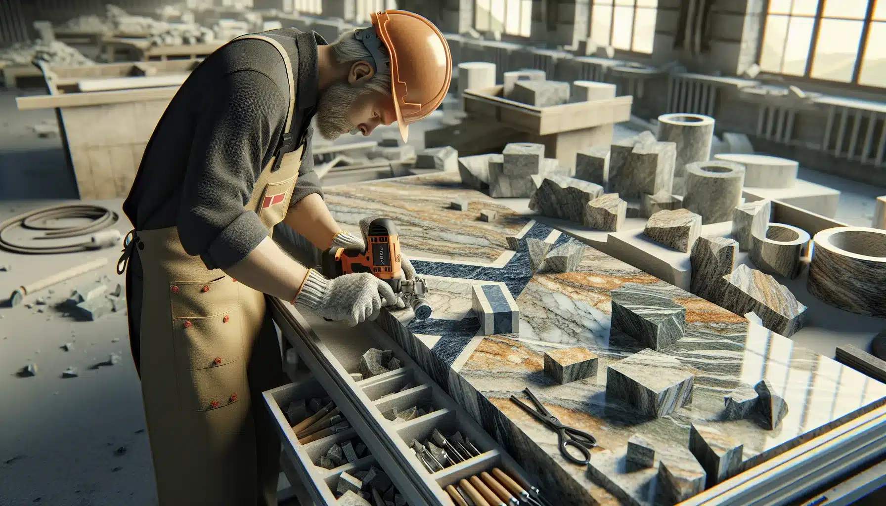 Steinh&aring;ndverk for moderne hjem &ndash; inspirasjon og tips til unike interi&oslash;rl&oslash;sninger &ndash; illustrasjon 2