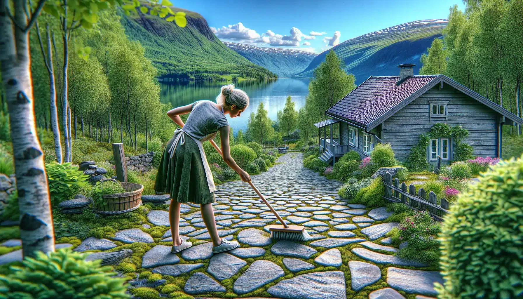 Tips til vedlikehold av steinbelagte innkj&oslash;rsler &ndash; slik holder du innkj&oslash;rselen pen og varig &ndash; illustrasjon 1