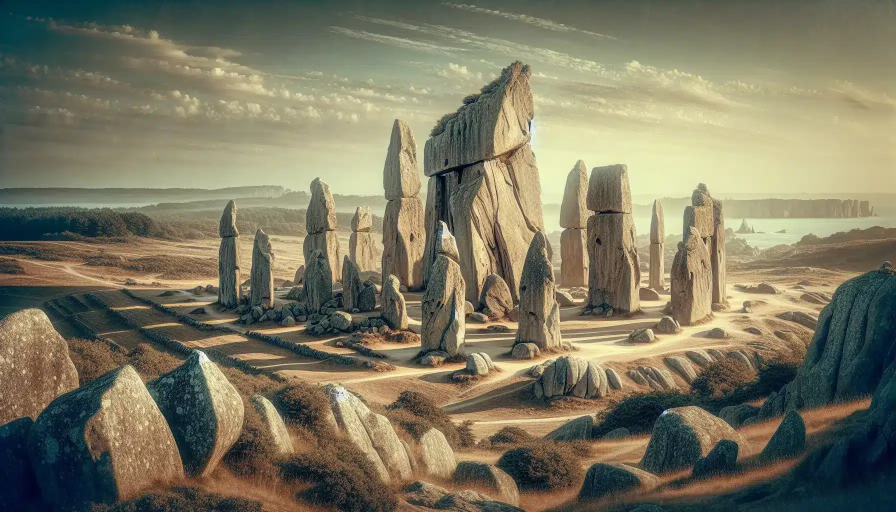 Denne tidslinjen kartlegger de eldste steinmonumentene i verden med klare perioder og dokumenterte funn – illustrasjon
