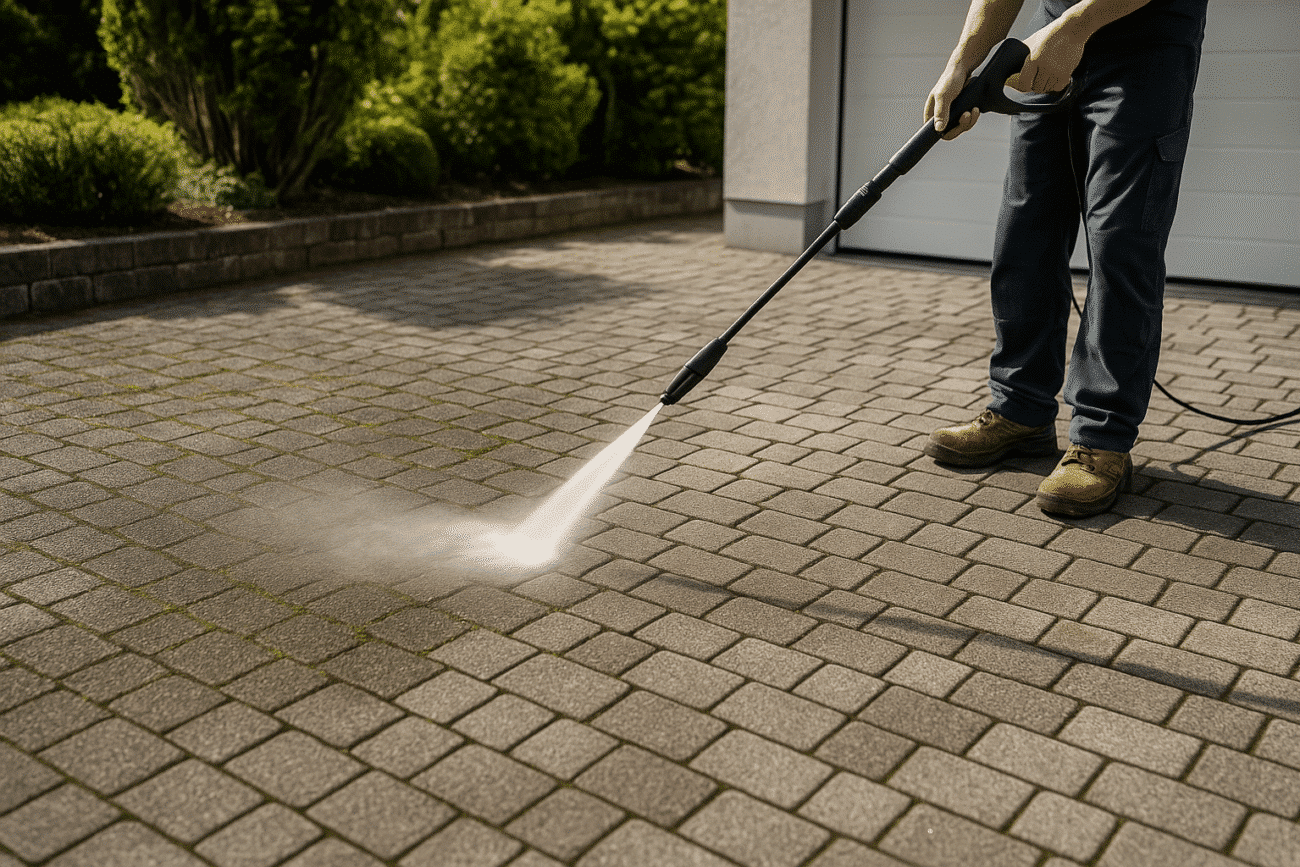 Tips vedlikehold steinbelagte innkjorsler slik holder featured