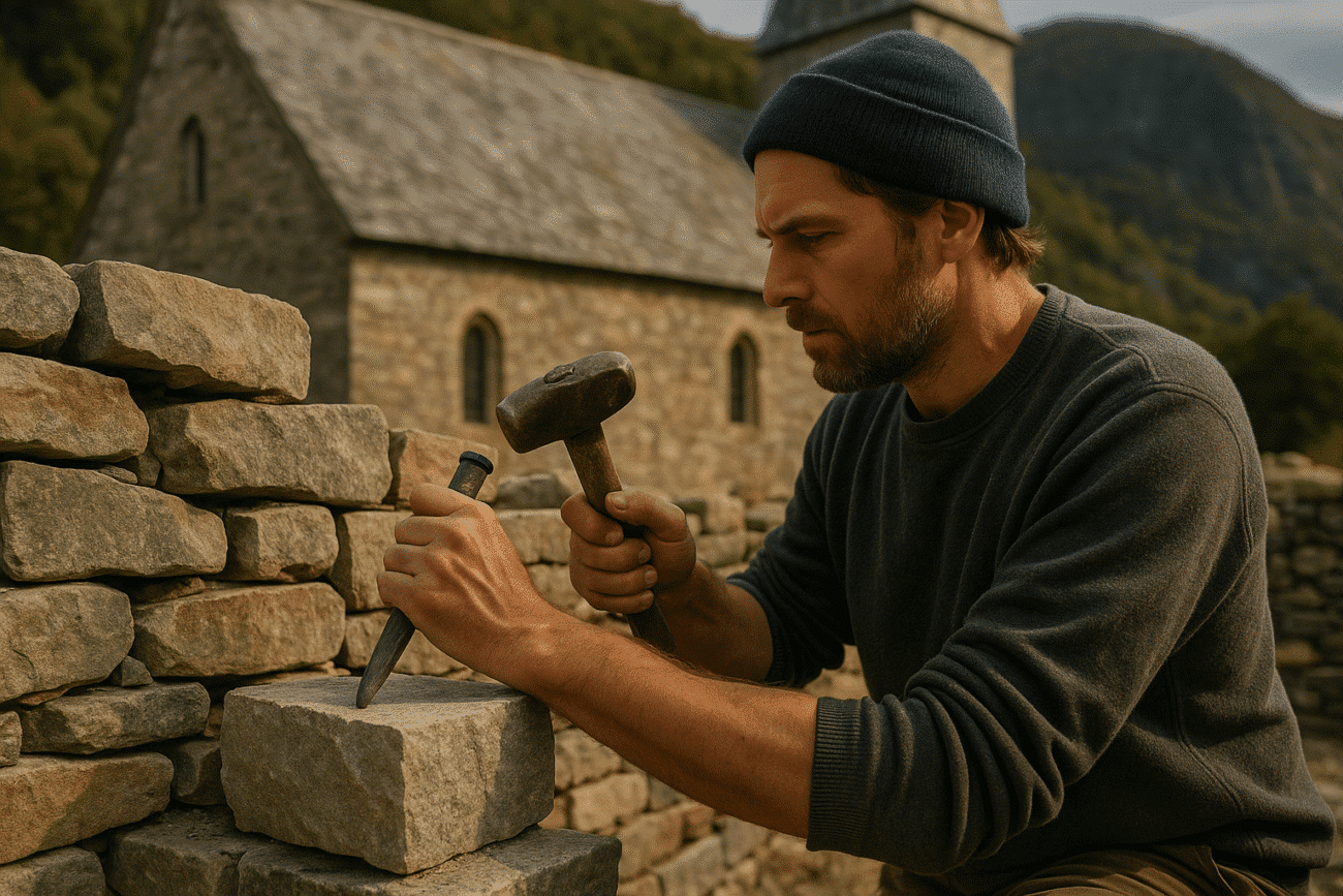 Tradisjonelt steinhandverk handverkskunst lang historie unik featured