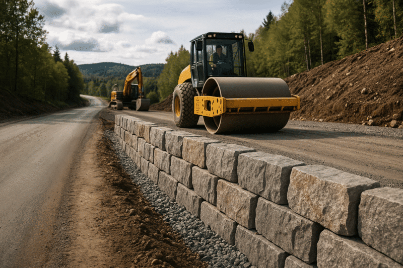 Veibygging med stein: miljøvennlige og holdbare løsninger for fremtidens veier