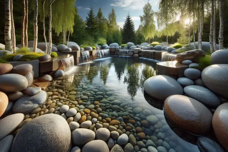 Hvordan bruke stein for å skape naturlige vannfunksjoner i hagen