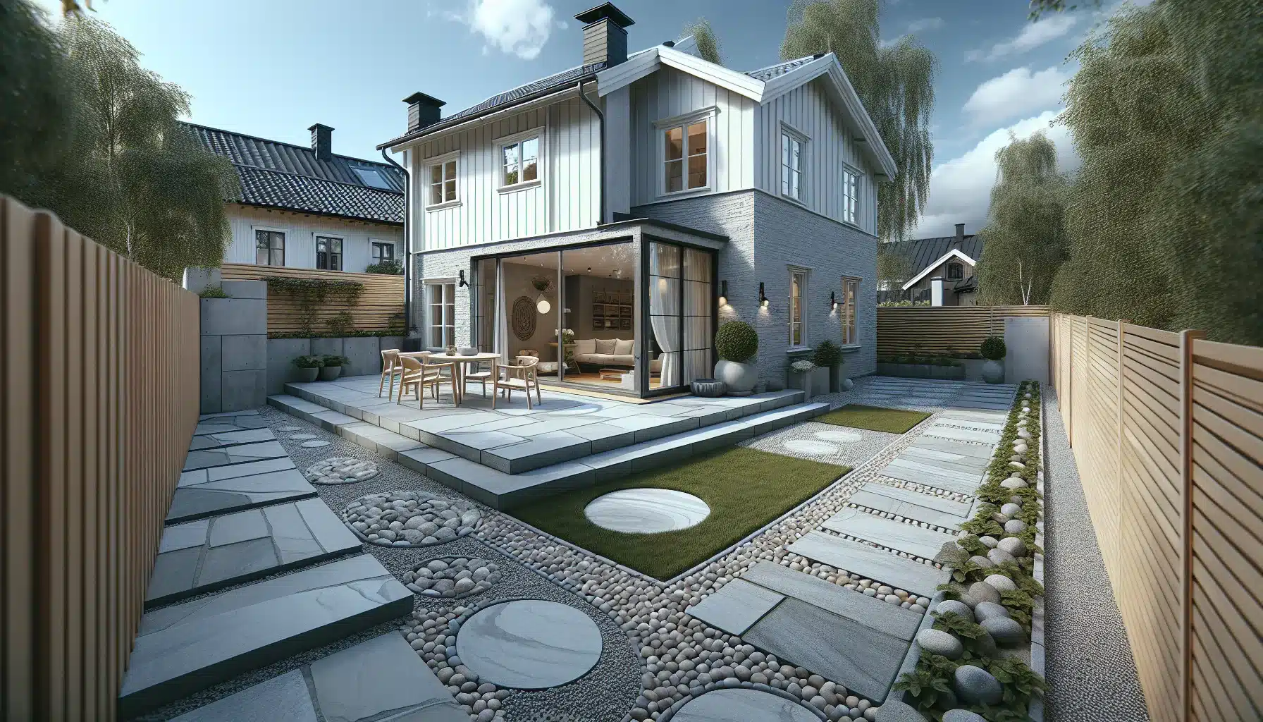 Hvordan bruke stein for &aring; skape en vedlikeholdsfri terrasse &ndash; illustrasjon 2